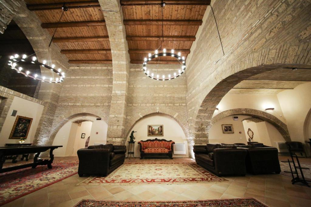 Posezení v ubytování Masseria Pietrafitta