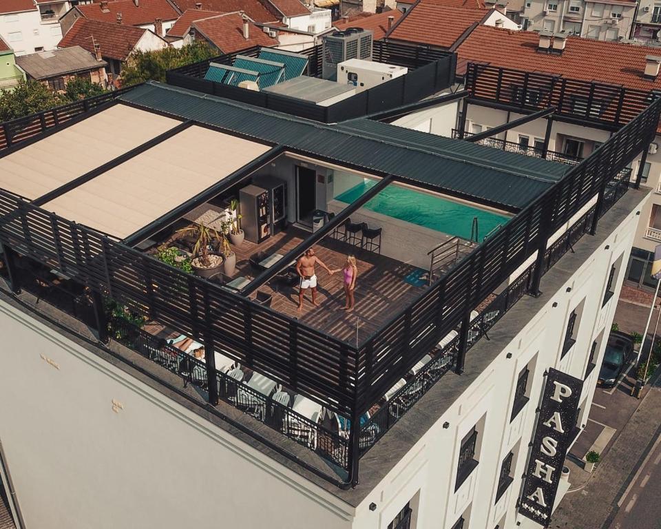 Bazén v ubytování Hotel Pasha nebo v jeho okolí