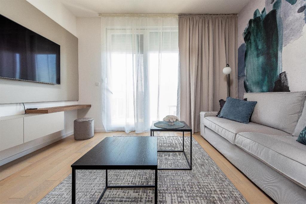 Część wypoczynkowa w obiekcie City Lux Apartment 2 - with garage and balcony