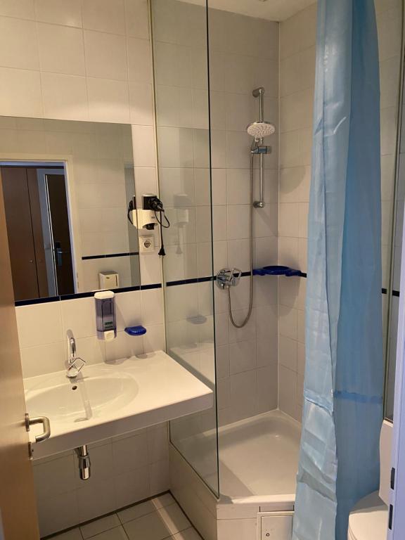 Koupelna v ubytování Kolbeck Rooms