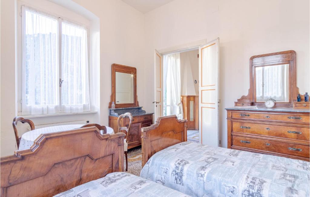 Posteľ alebo postele v izbe v ubytovaní Cozy Home In Zoagli With Wifi
