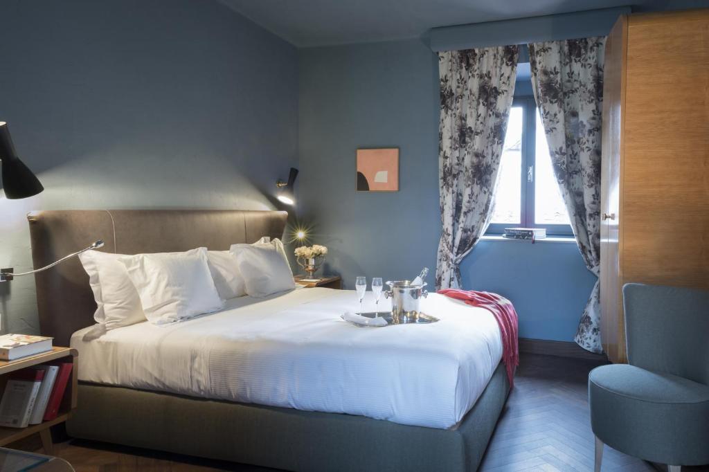 Postel nebo postele na pokoji v ubytování Hotel Garibaldi Blu - WTB Hotels