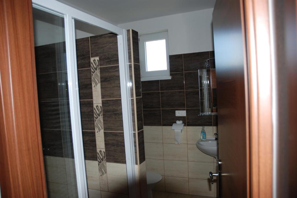 Koupelna v ubytování Fridrich apartman