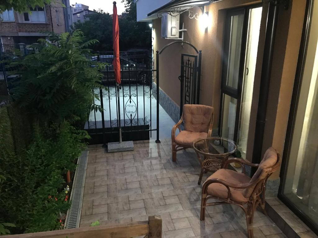 A balcony or terrace at Sunrise City A1, Sarafovo