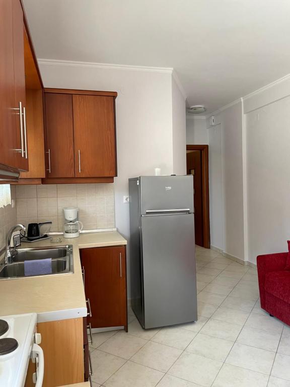 Kuchyň nebo kuchyňský kout v ubytování Aria Apartment 2
