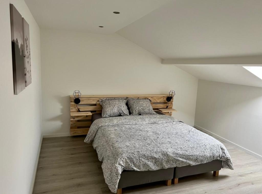 Postel nebo postele na pokoji v ubytování Happy Duplex