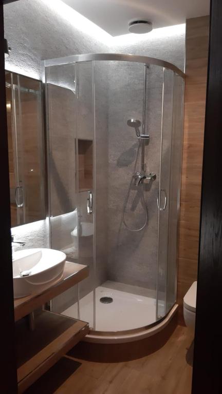 Łazienka w obiekcie Aparthotel Łódź 55 Piotrkowska