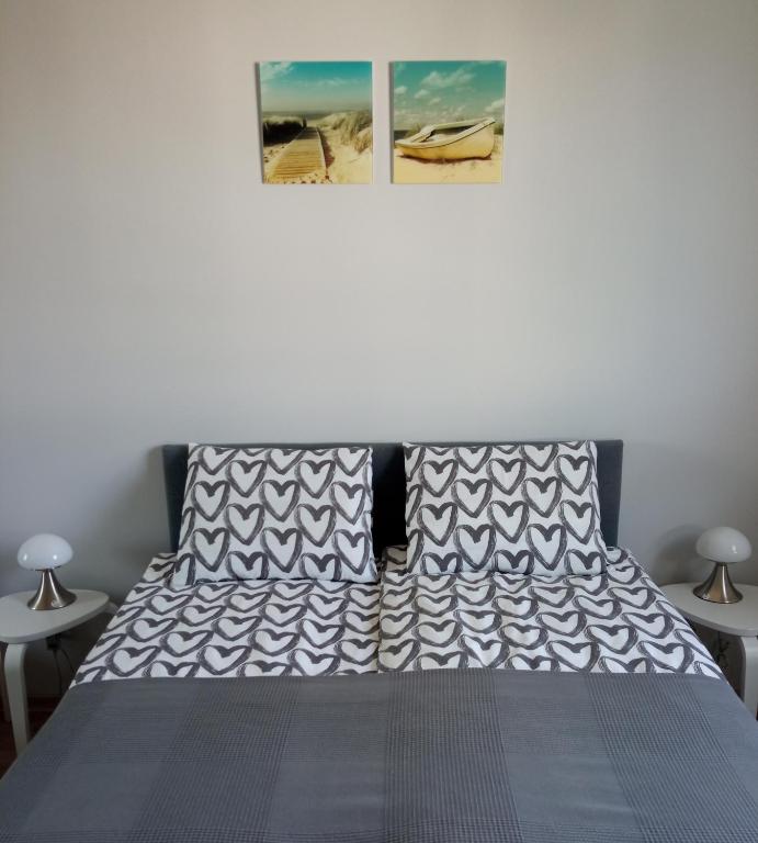 Posteľ alebo postele v izbe v ubytovaní Nadmorski Apartament Dream w Gdańsku