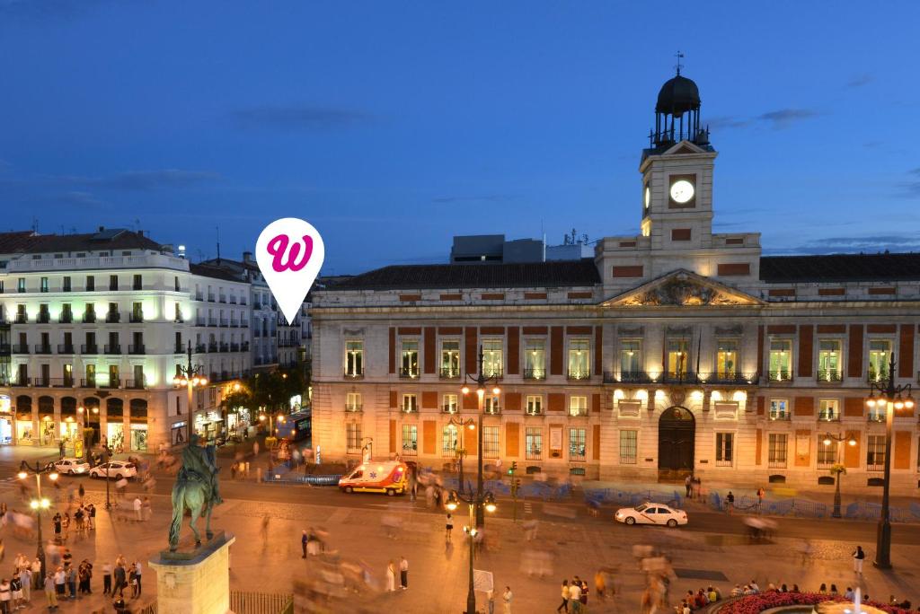 Výhľad na mesto Madrid alebo výhľad na mesto priamo z penziónu