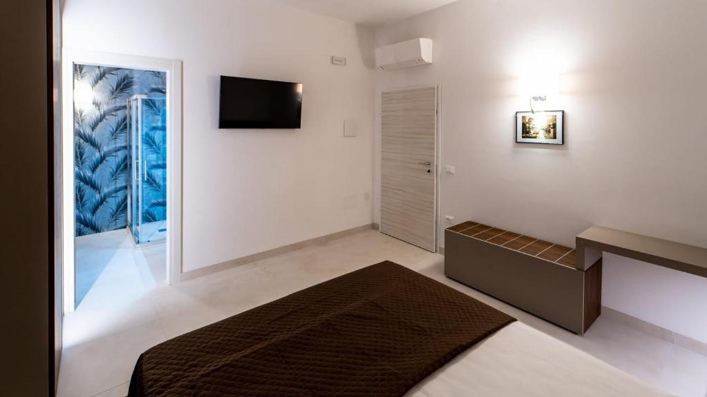 TV a/nebo společenská místnost v ubytování Terrazza sul Mare