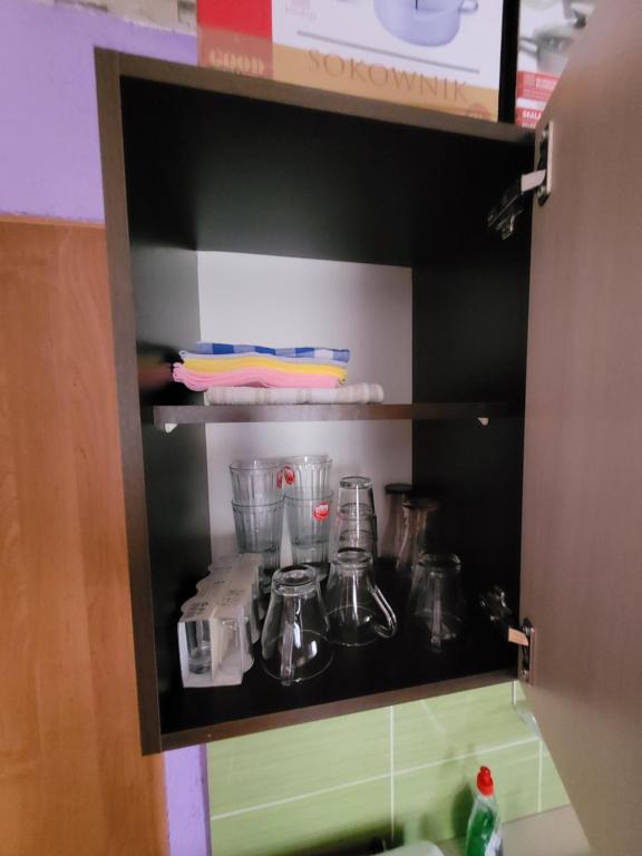 Kuchyňa alebo kuchynka v ubytovaní Wiejski Relax pod "Żelaznym szlakiem"