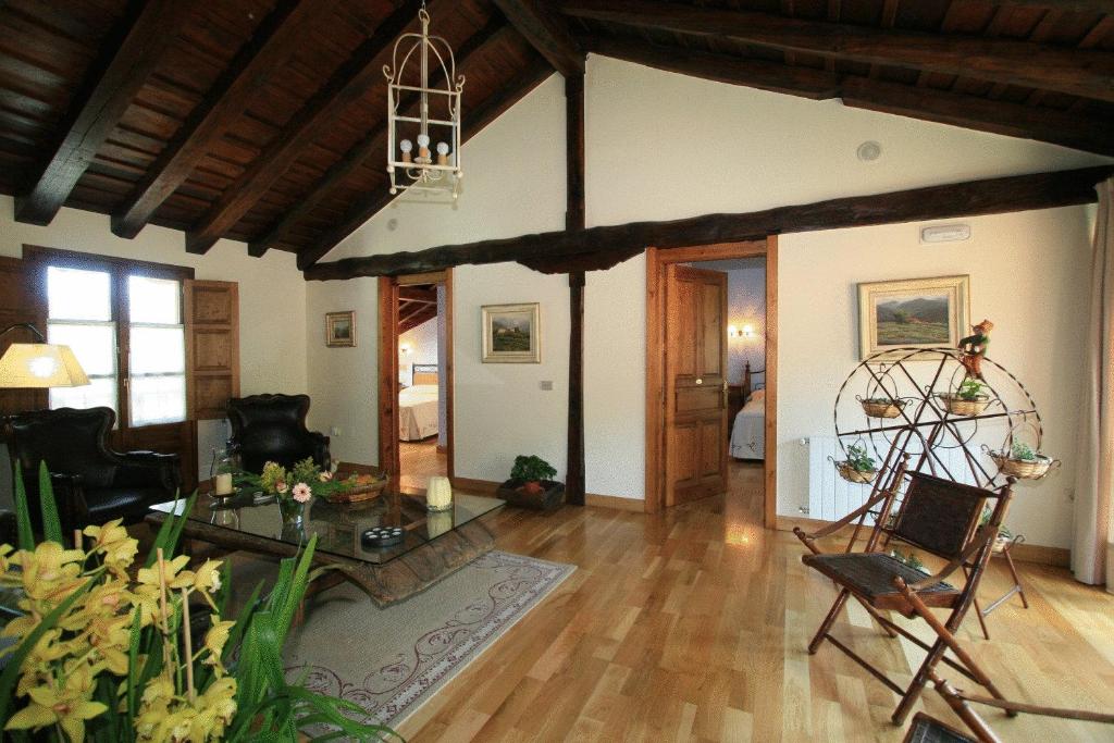 Posezení v ubytování La Casona De Baró