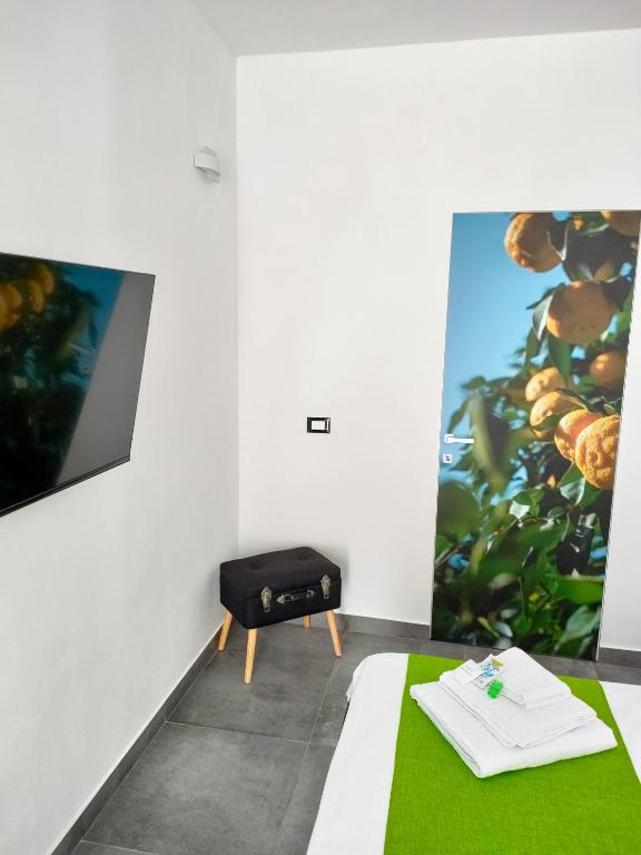 TV a/nebo společenská místnost v ubytování B&b Leo