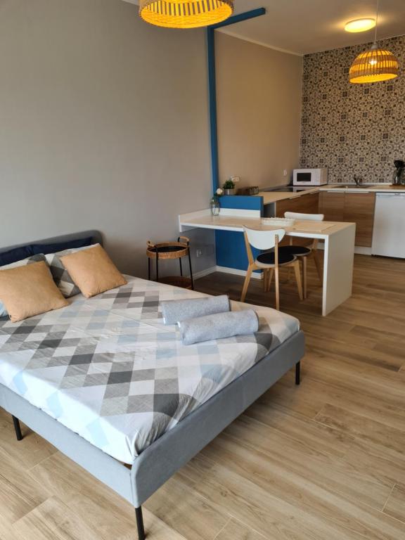 Posteľ alebo postele v izbe v ubytovaní Cozy Studio Sea View in Chayofa