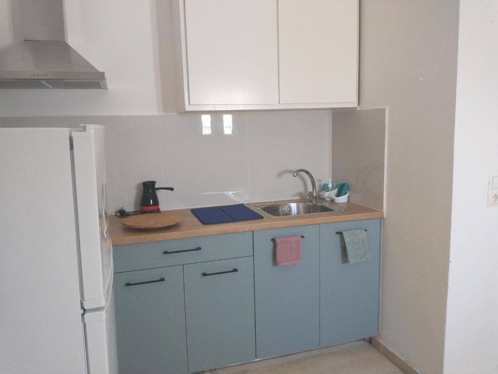 Kuchyň nebo kuchyňský kout v ubytování Mini Villas Avra