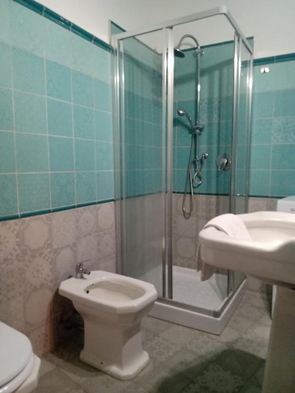 Koupelna v ubytování sacrobosco apartment Quercia