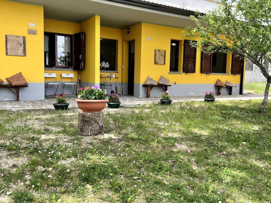 A garden outside casa RIFUGIO OLIVIERI