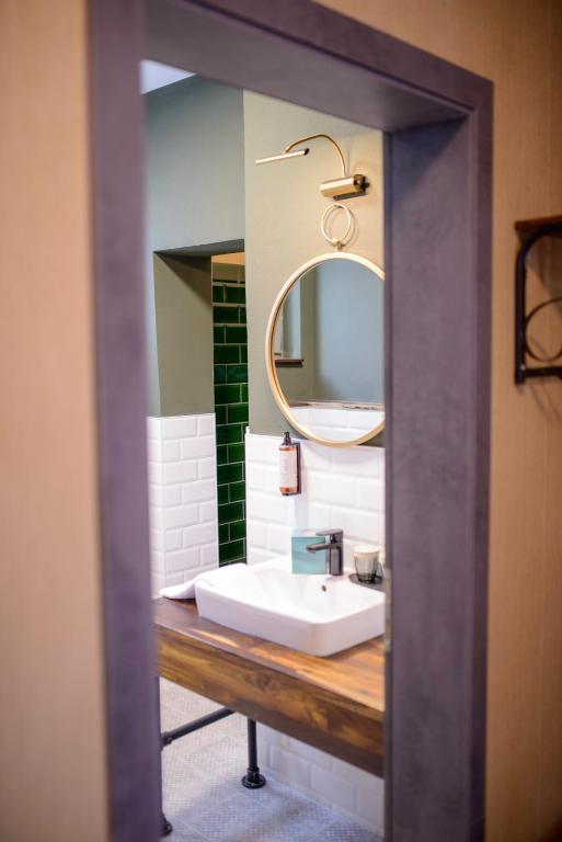 Koupelna v ubytování Stadthotel König Albert