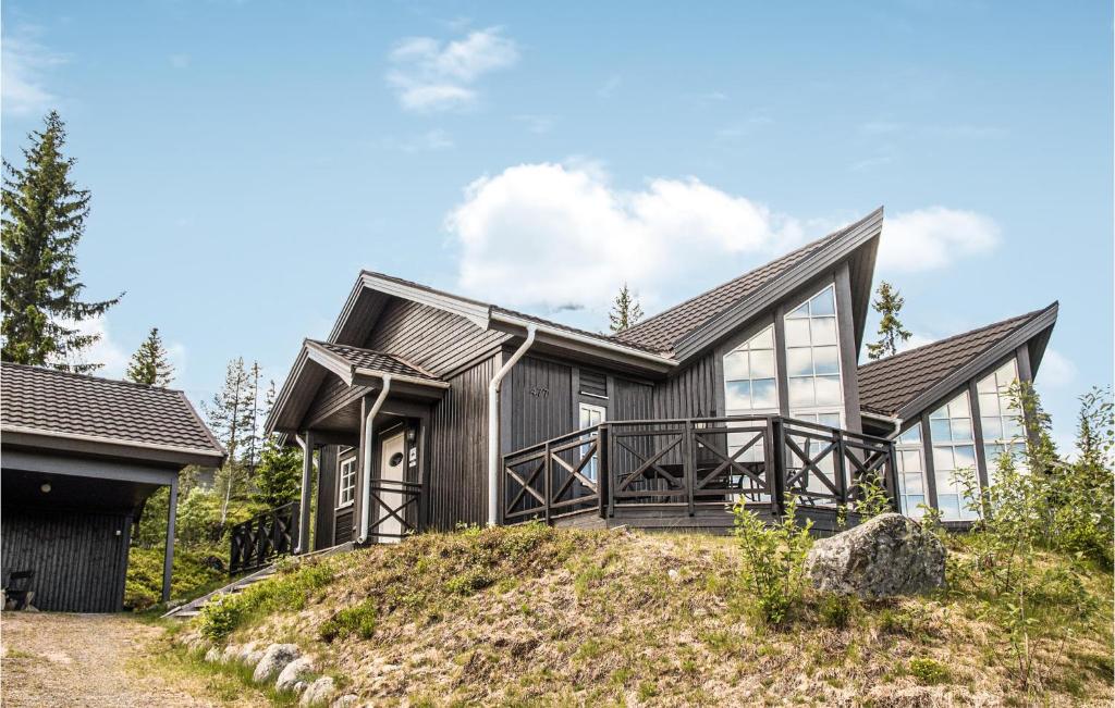 a house on top of a hill at Lovely Home In Trysil With Wifi in Trysil