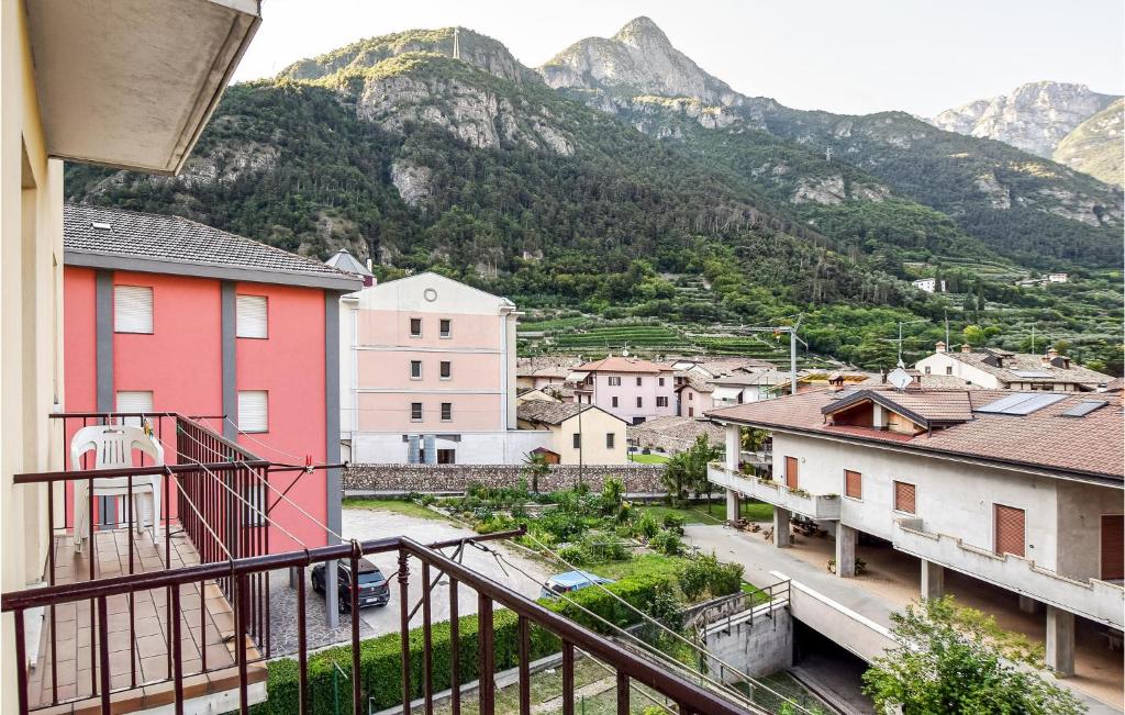 a view of a town with mountains in the background at Nice Apartment In Avio With Wifi in Avio