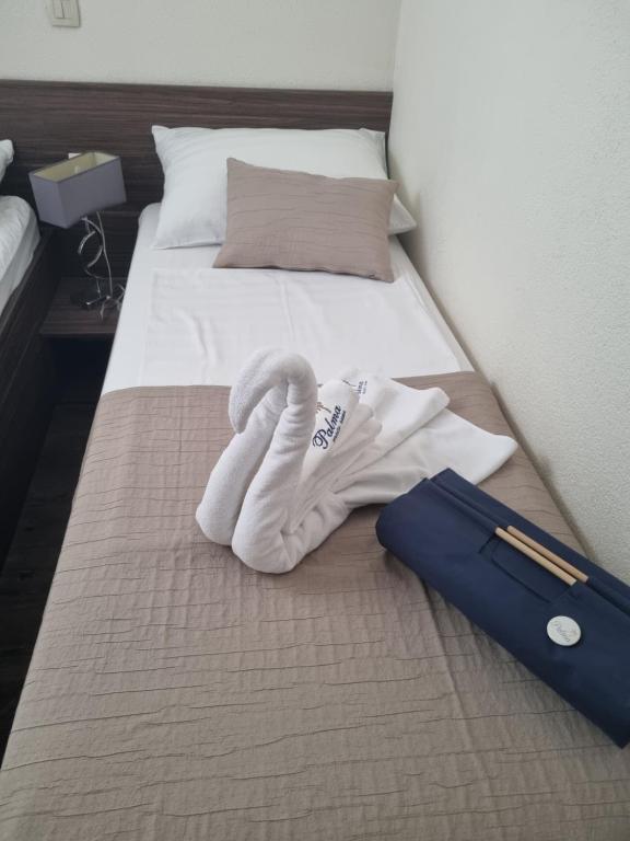 Postel nebo postele na pokoji v ubytování Mobile Home Palma