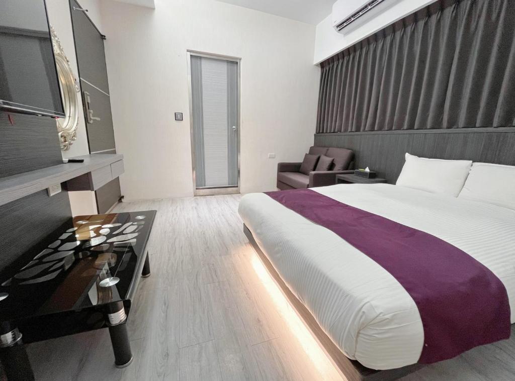 Postel nebo postele na pokoji v ubytování Fukun 5 Motel