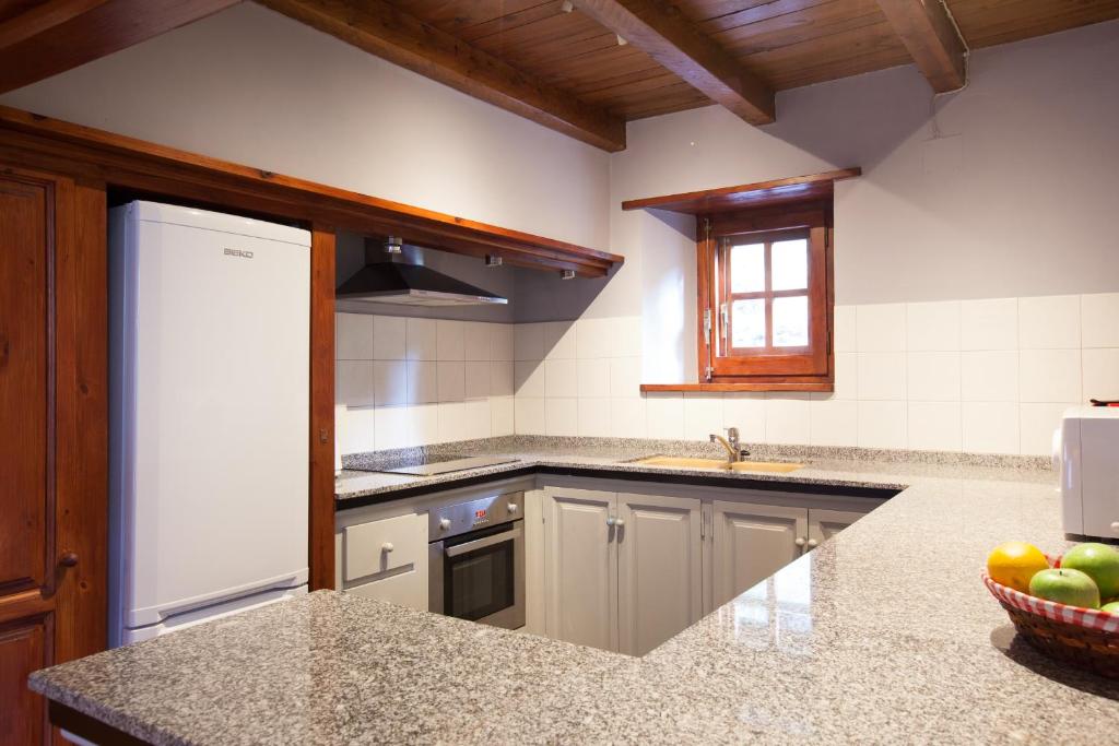 Kuchyň nebo kuchyňský kout v ubytování Tarter Chalets Apartaments
