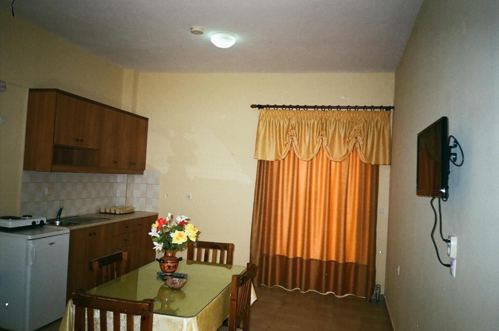 Kuchyň nebo kuchyňský kout v ubytování John Apartments