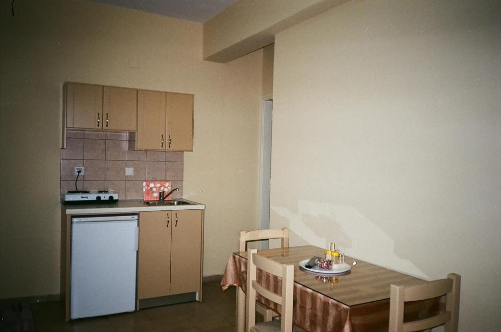 Kuchyň nebo kuchyňský kout v ubytování John Apartments