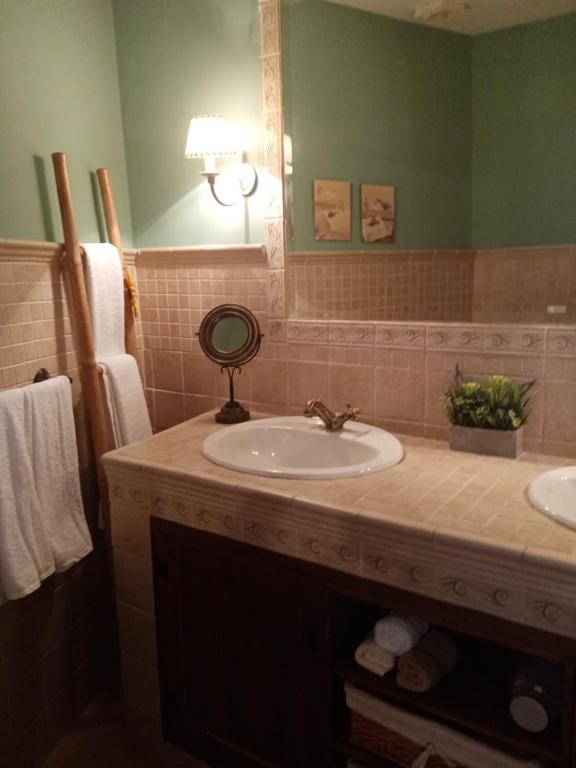Koupelna v ubytování Casa Cueva Soledad