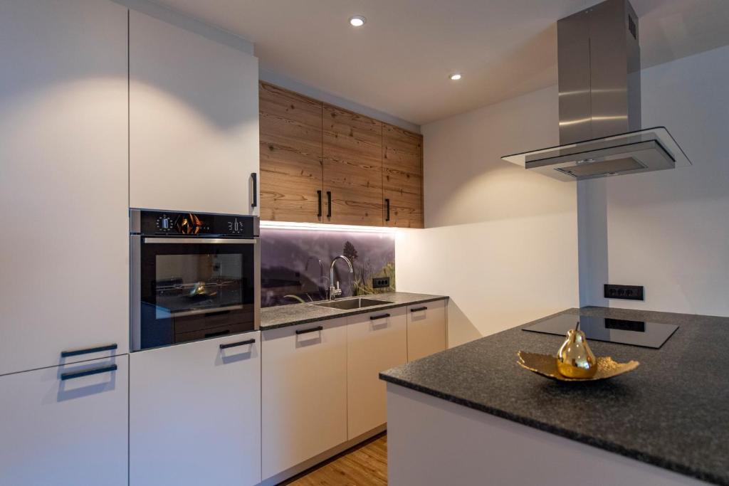 A kitchen or kitchenette at Luech da Perteut - Panorama and Wellness