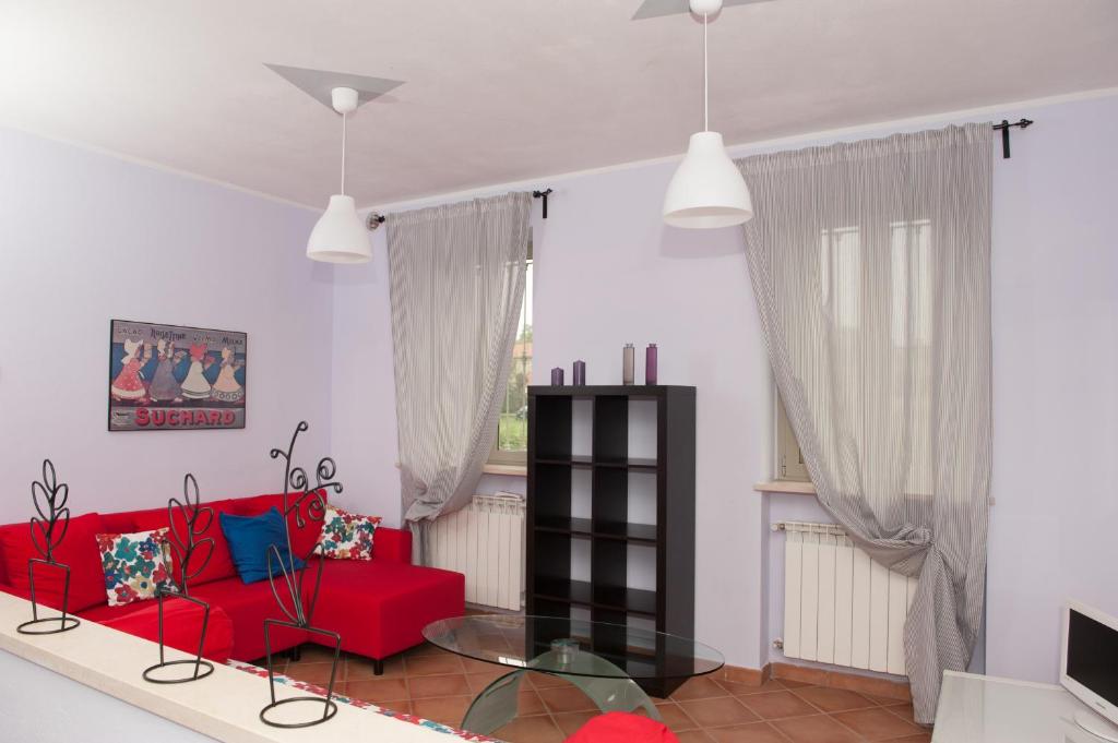 Posezení v ubytování B&B La Pellizzera