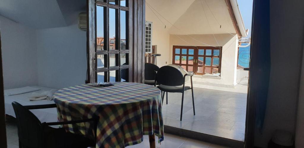 Balkón nebo terasa v ubytování Lazur Hotel