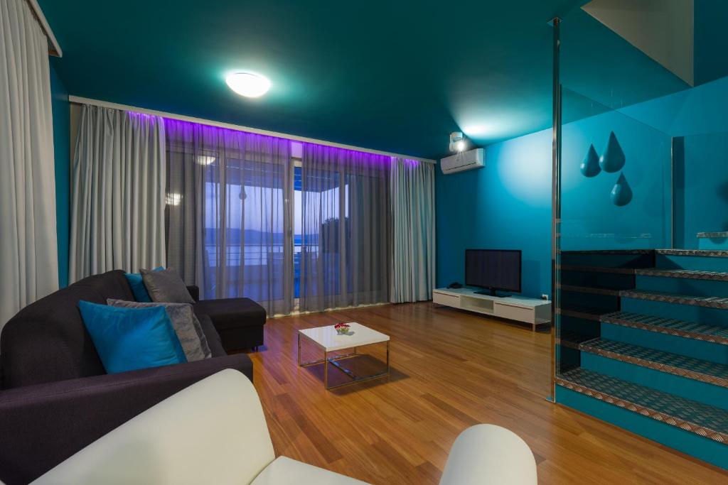 Posezení v ubytování Apartments Villa Azzurra Bol