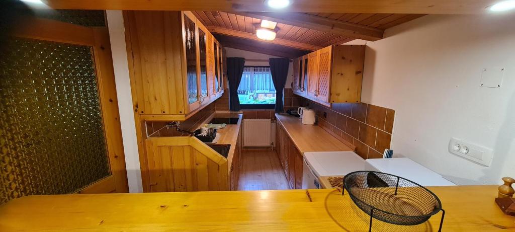 Kuchyň nebo kuchyňský kout v ubytování Apartma Vidic