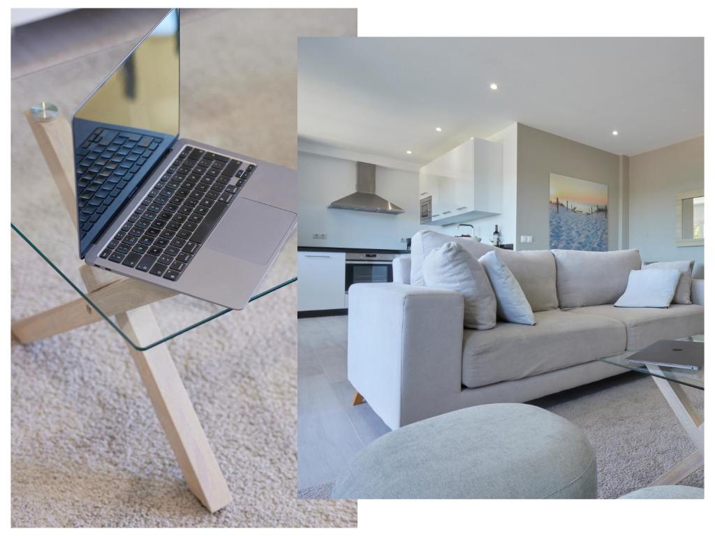 Posezení v ubytování Bright & Modern 2 Bedroom Apartment 300m to the Beach - Marbella