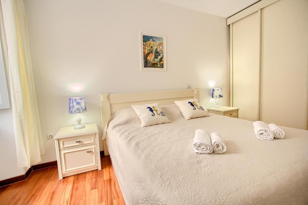 Postel nebo postele na pokoji v ubytování Old town Dubrovnik R&C apartment