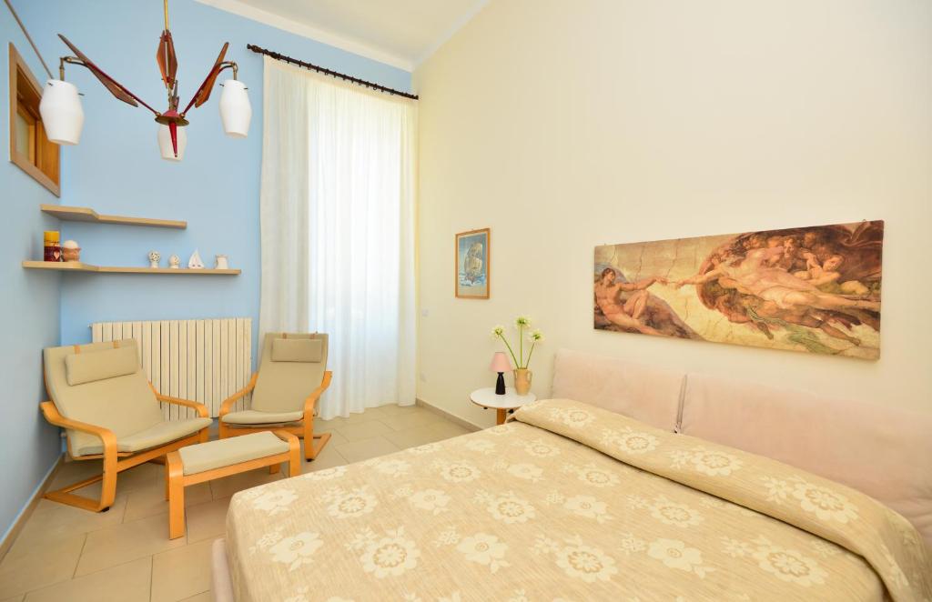 Postel nebo postele na pokoji v ubytování Balcone su Otranto