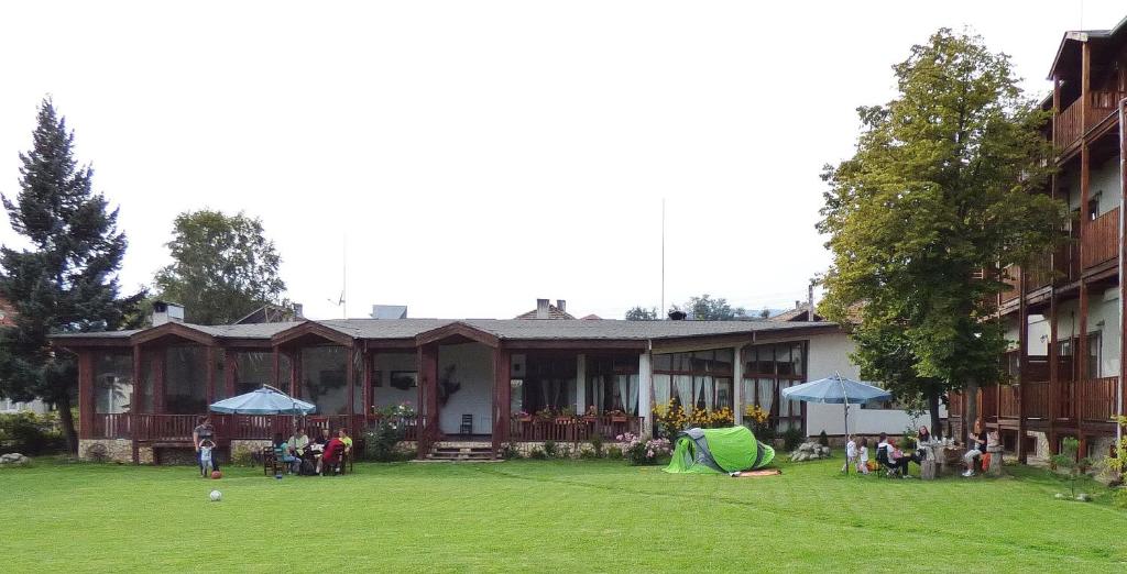 A garden outside Pripetzite Hotel