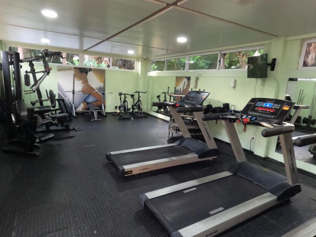 Fitness centrum a/nebo fitness zařízení v ubytování Gran Lençóis Flat Barreirinhas Apt 509