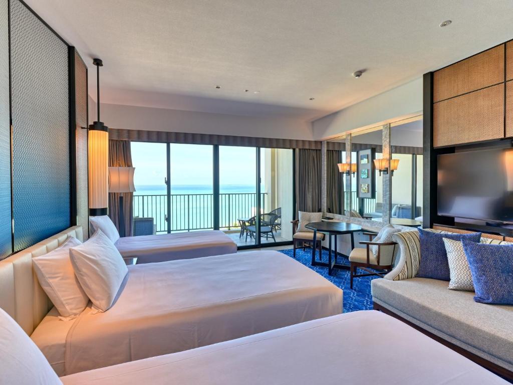 Ryukyu Hotel & Resort Nashiro Beach - Premier Doppia Con Letto Supplementare