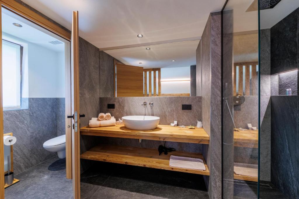 Koupelna v ubytování Steinbock B&B - Apartaments