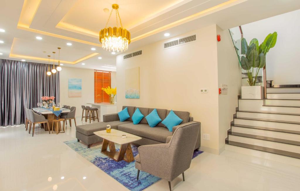 Posezení v ubytování Mystery Villas & Spa Cam Ranh