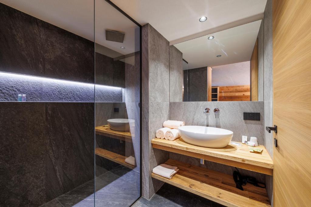 Koupelna v ubytování Steinbock B&B - Apartaments