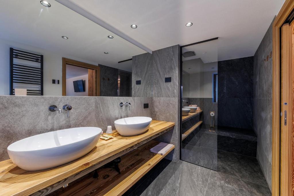 Koupelna v ubytování Steinbock B&B - Apartaments