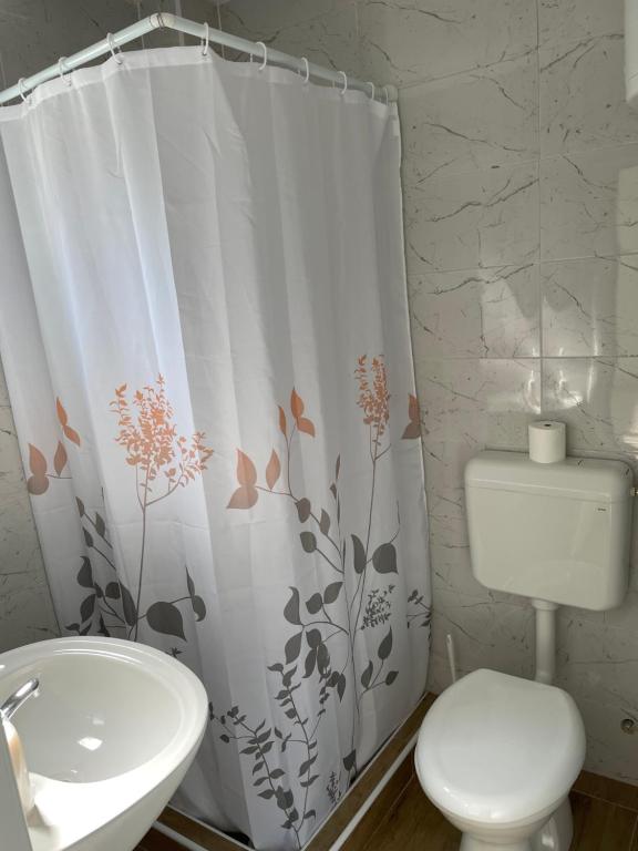 Koupelna v ubytování Prenociste "Pače 027" Accommodation "Pace 027"