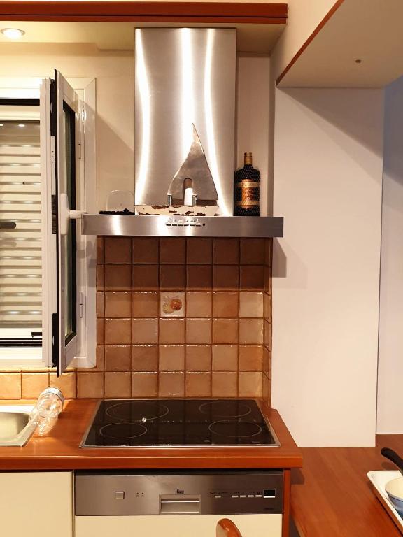Kuchyň nebo kuchyňský kout v ubytování HOUSE SUITES DOMAINE