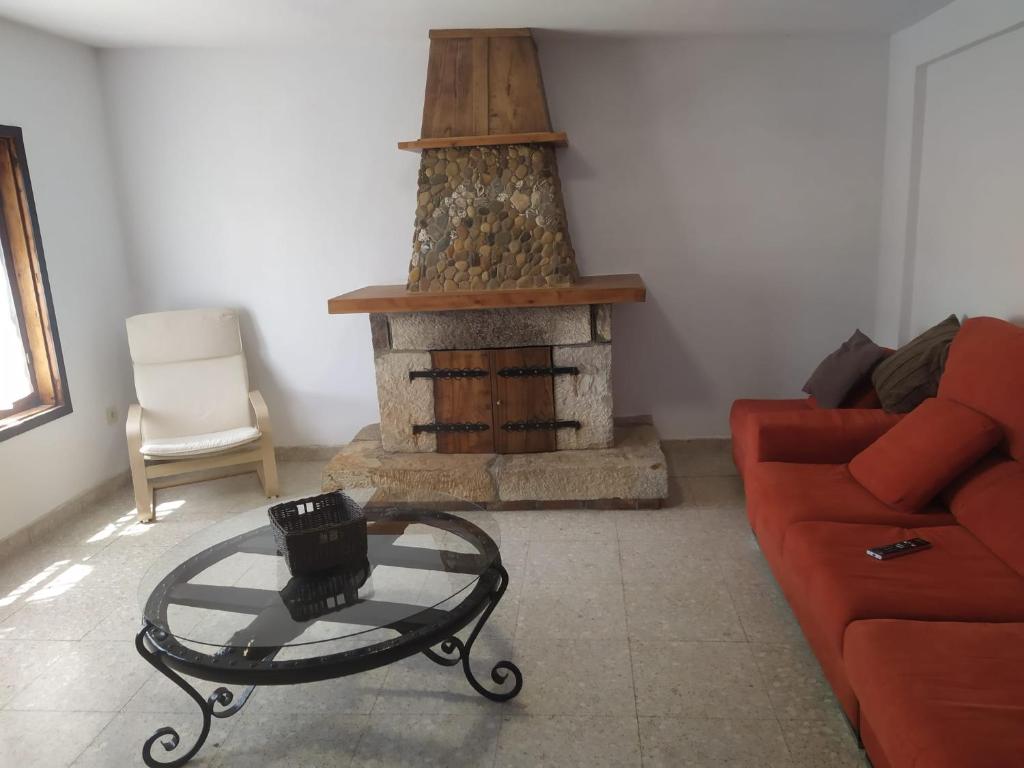 Posezení v ubytování Villa Noriega (La Franca)