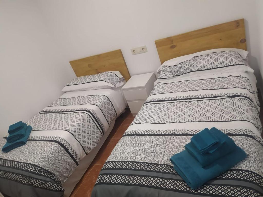 Postel nebo postele na pokoji v ubytování Villa Noriega (La Franca)