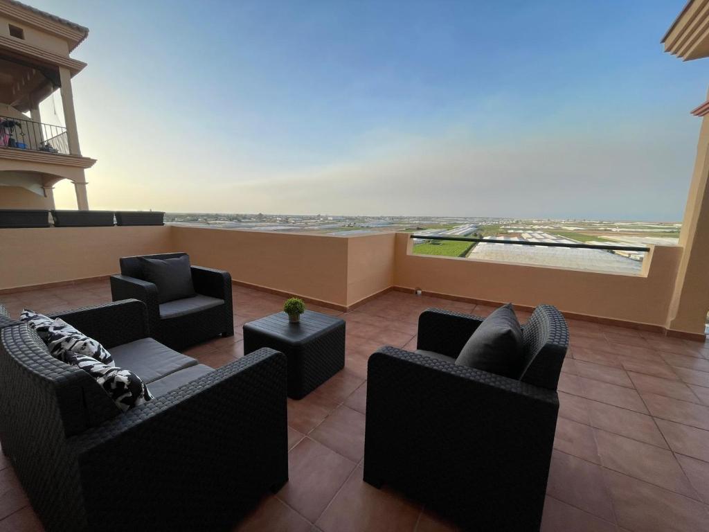 A seating area at El Mirador del Coto, Apartamentos Living Sur